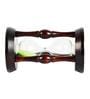 Black Wood Sand Timer With Green Sand