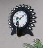 Black Solid Wood Solid Traditional Wall Clock