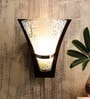 Genevieve Wooden Flush Mount Wall Light (Brown)
