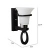 Black Wood Wall Light