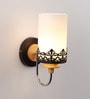 Black Wood Wall Light