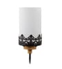 Black Wood Wall Light