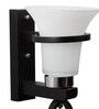 Black Wood Wall Light