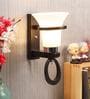 Black Wood Wall Light