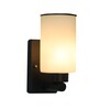 Volga Black Wood Wall Sconces
