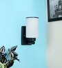 Volga Black Wood Wall Sconces