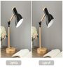 Black Wooden Finish Modern Study Lamp