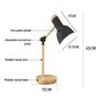 Black Wooden Finish Modern Study Lamp