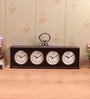 Black wooden timer clock