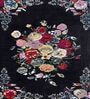 Black Wool Floral 4 x 6 Feet Hand Tufted Carpet Hand Tufted Carpet