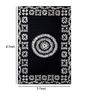 Black Wool Persian 8 x 5 Feet Hand Tufted Carpet