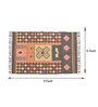 Black Wool & Jute Traditional 108 x 72 Inches Hand Woven Dhurries