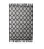 Black Wool Rectangle 4 x 6 Feet Dhurrie