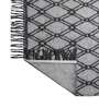 Black Wool Rectangle 4 x 6 Feet Dhurrie