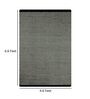 Black Wool 4.6 X 6.6 ft Hand Woven Dhurrie