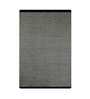 Black Wool 4.6 X 6.6 ft Hand Woven Dhurrie