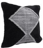 Black Wool Tufted Geometric 46x46 inches Cushion Covers Set of 2