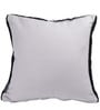 Black Wool Tufted Geometric 46x46 inches Cushion Covers Set of 2