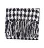 Black Woven Cotton Checkered 50X60 Inches Throw