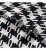 Black Woven Cotton Checkered 50X60 Inches Throw