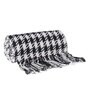 Black Woven Cotton Checkered 50X60 Inches Throw