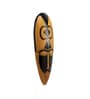 Black Yellow Metal 18.8 Inch Mustard Heritage Wall Mask