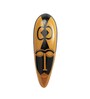 Black Yellow Metal 18.8 Inch Mustard Heritage Wall Mask