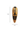 Black Yellow Metal 18.8 Inch Mustard Heritage Wall Mask