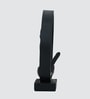 Black Yoga Figurine Meditation | Resin Material | On Base used Felt for Grip and Table Protect | Ideal for Table Decor and Shelves Showpiece