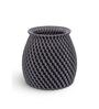 Black Zesty Zig 3D Vase