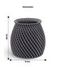 Black Zesty Zig 3D Vase