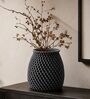 Black Zesty Zig 3D Vase