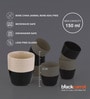 Black & White Stoneware Kulhad Set of 2