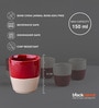 Red & White Stoneware Kulhad Set of 2