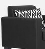 Bladen Leatherette 1 Seater Sofa in Black Colour