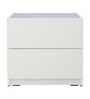 Blanc Bedside Table In White Colour