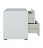 Blanc Bedside Table In White Colour
