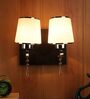Blanca plateada brown mdf Wall Light