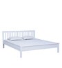 Blanche Solid Wood King Size Bed In White Finish