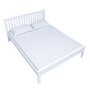 Blanche Solid Wood Queen Size Bed In White Finish