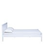 Blanche Solid Wood Queen Size Bed In White Finish