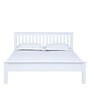 Blanche Solid Wood Queen Size Bed In White Finish