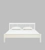 Biarritz Solid Wood King Size Bed in Scratch Resistant White Finish