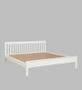 Biarritz Solid Wood King Size Bed in Scratch Resistant White Finish