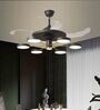 Blanco Black Aluminium LED Smart Fan Chandelier