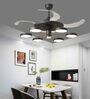 Blanco Black Aluminium LED Smart Fan Chandelier