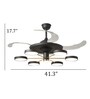 Blanco Black Aluminium LED Smart Fan Chandelier