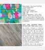 Blane 4 Seater Coffee Table Set With Floral Print Green Kantha Cushion