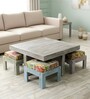 Blane Coffee Table Set In Antique Grey Finish