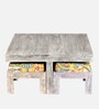 Blane Coffee Table Set In Antique Grey Finish